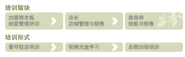 顏靚體靚美容院培訓(xùn)板塊